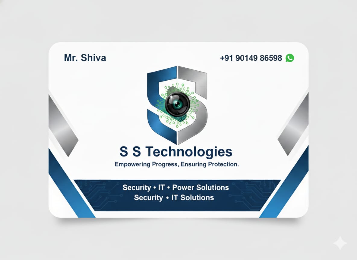 S S Technologies Visiting Card